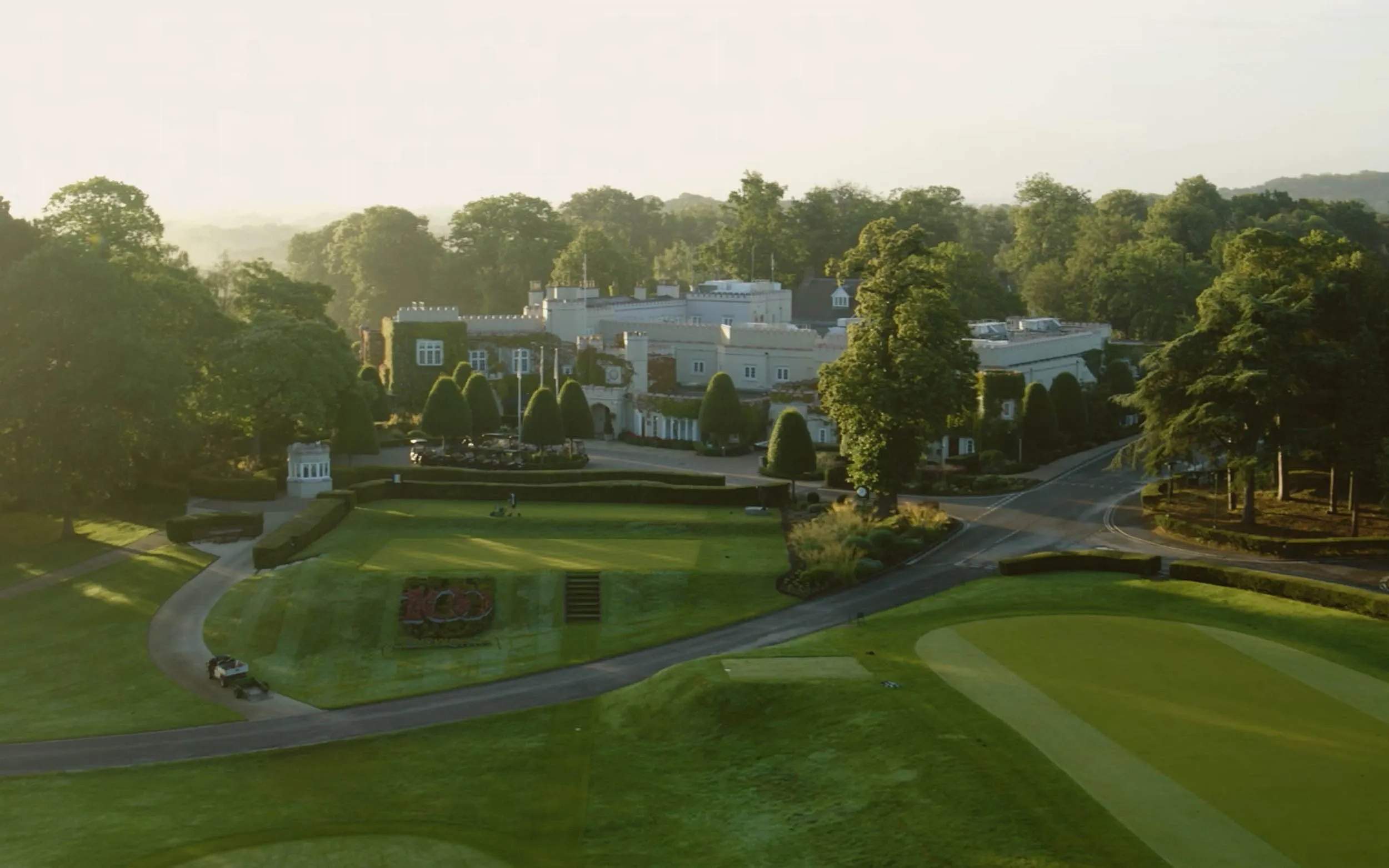 The clubhouse at Wentworth Golf Club