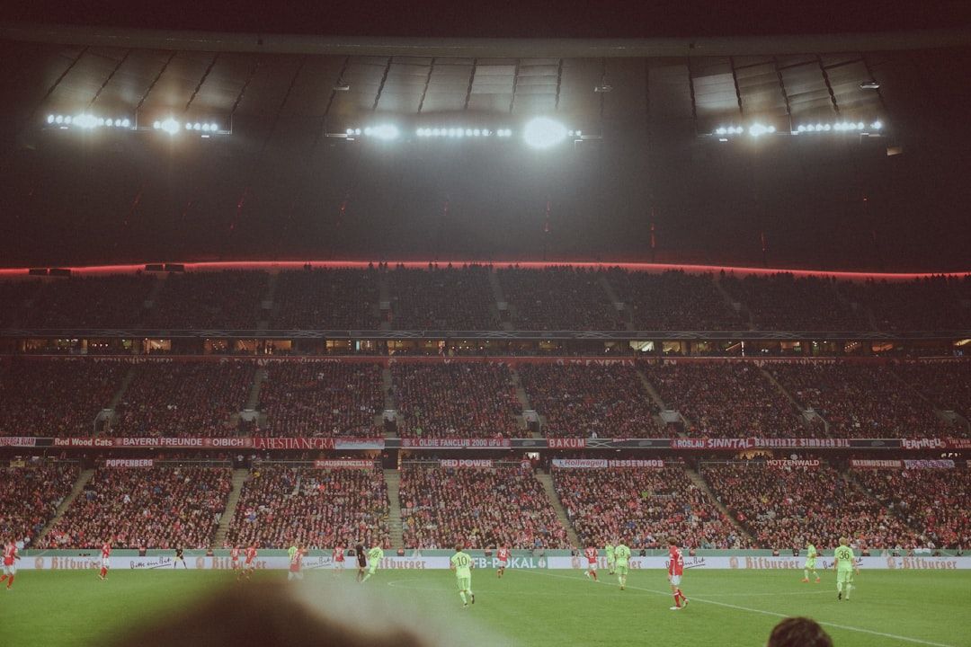 Football player on the pitch during a matchday