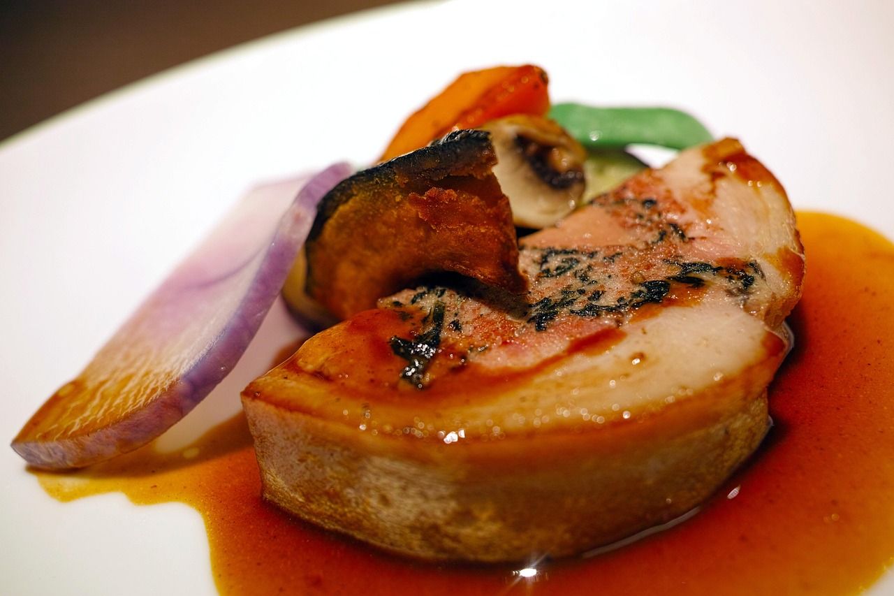 Gourmet French cuisine plating evoking the Provençal dining that inspired Blumenthal