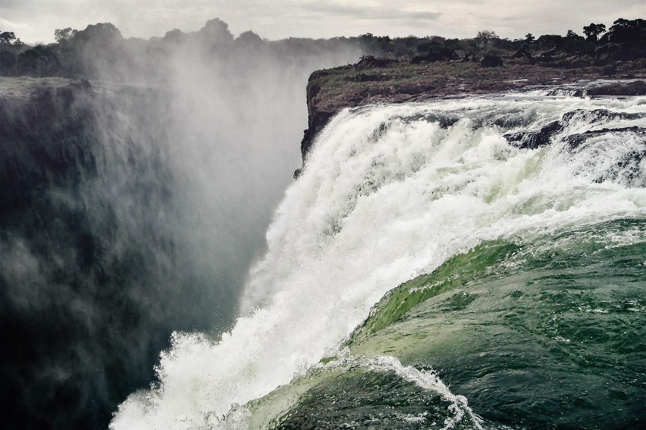 Victoria Falls on the Zambezi River, the dramatic terminus of one of Rovos Rail's signature routes