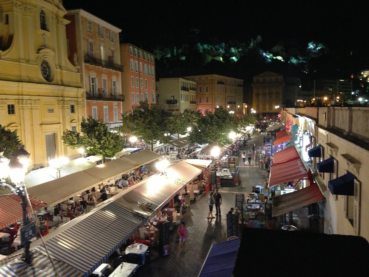 The Cours Saleya in Nice old town, heart of Riviera culinary culture