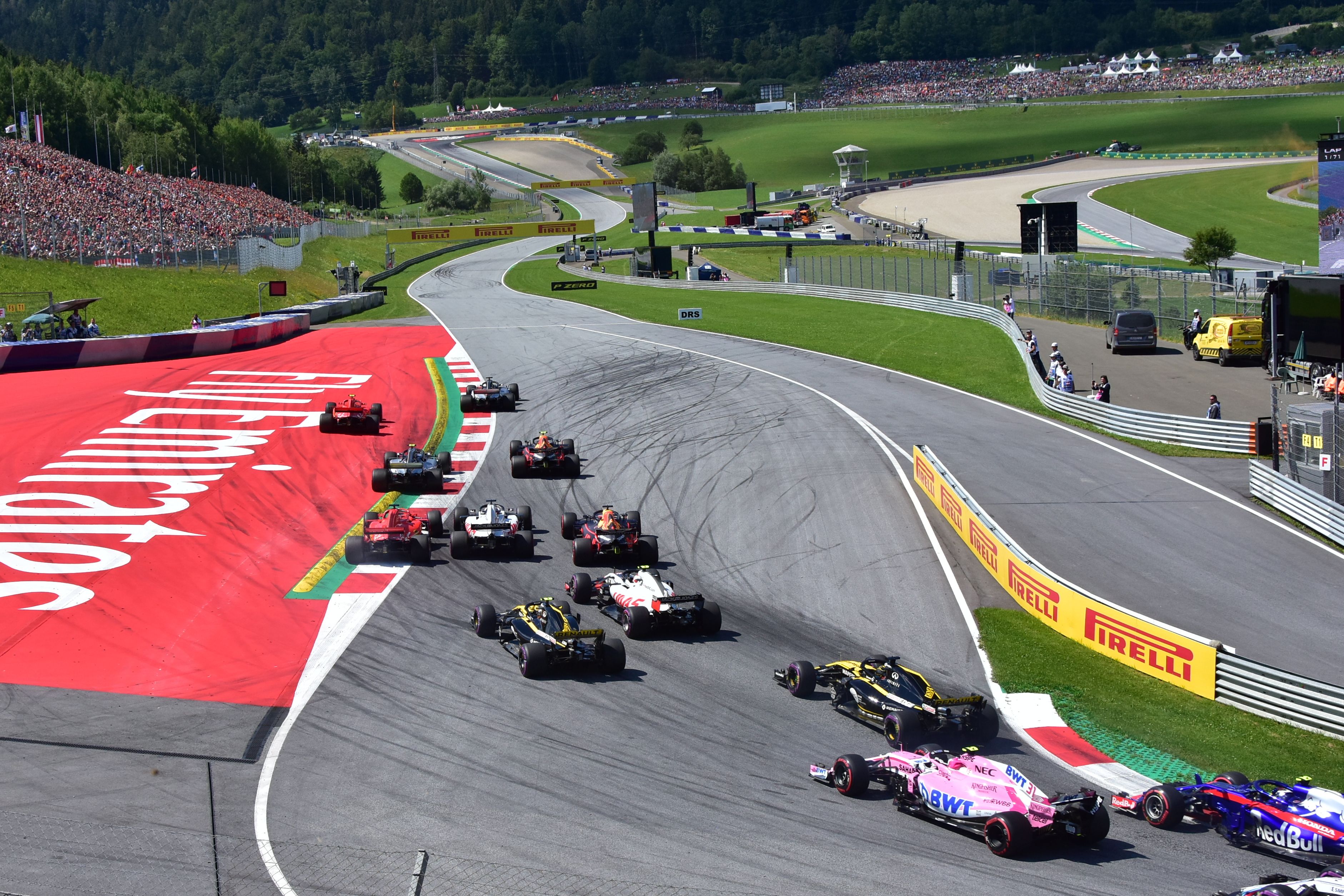 The Red Bull Ring circuit in Spielberg, Austria