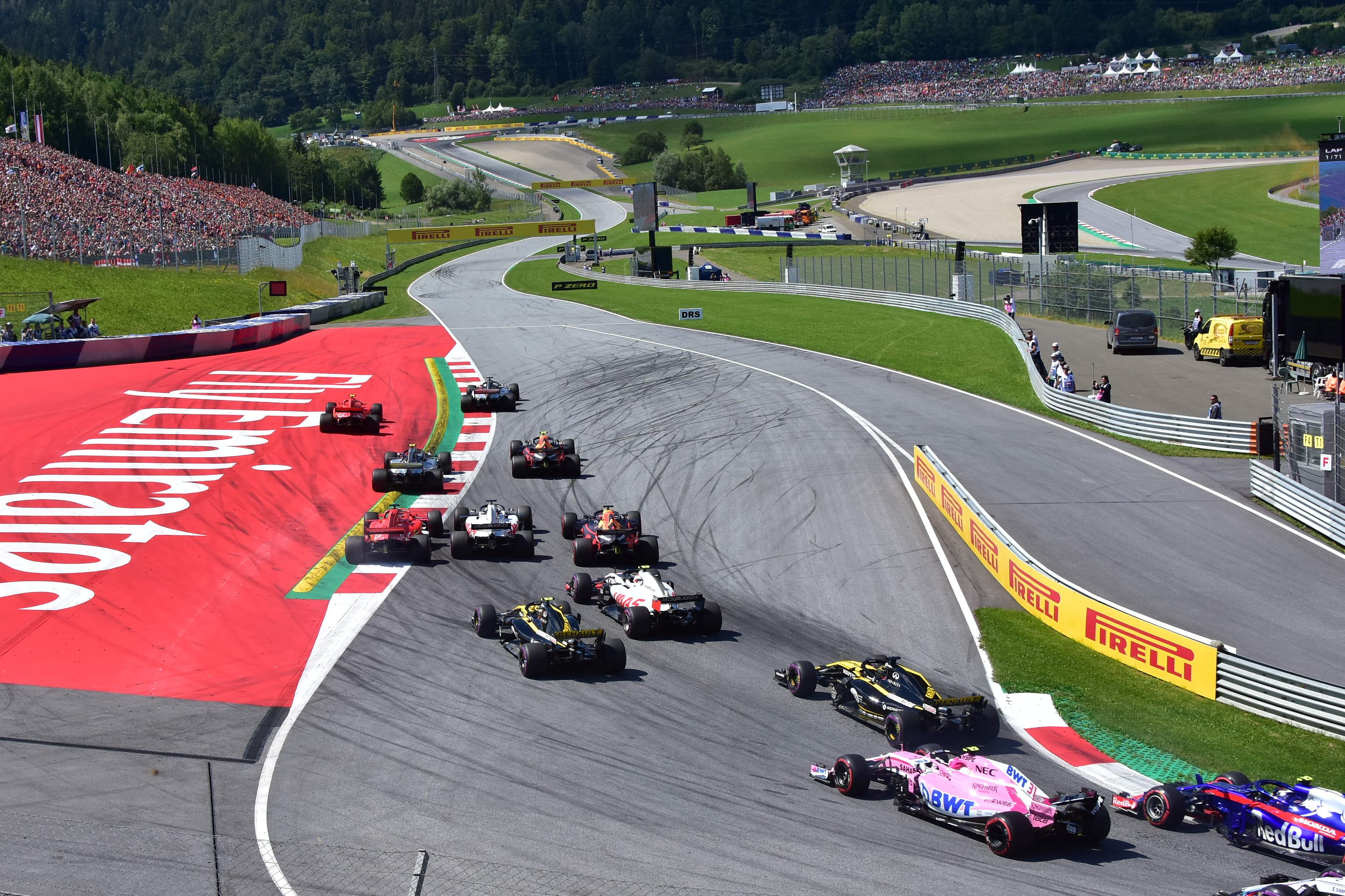 The Red Bull Ring circuit in Spielberg, Austria