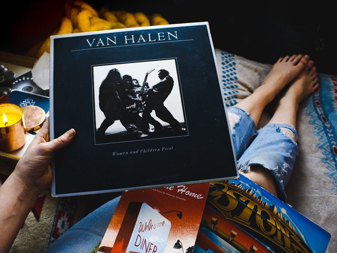Vinyl record evoking the solo era of Springsteen's career in the early 1990s