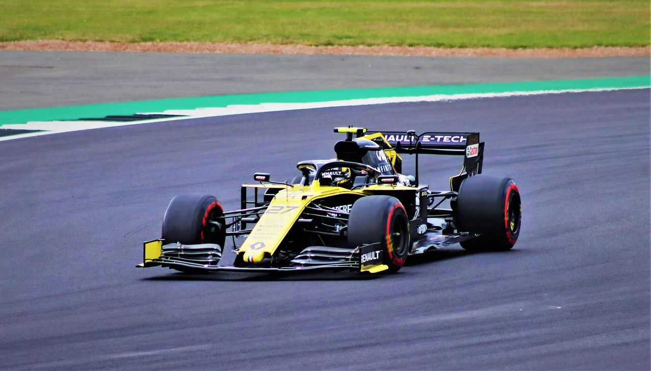 Modern motorsport car representing the cutting edge of racing technology