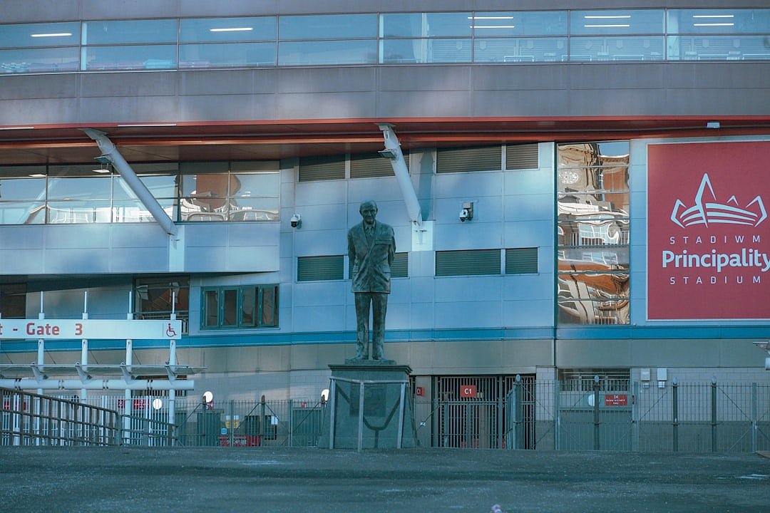 Exterior view of the Principality Stadium in Cardiff