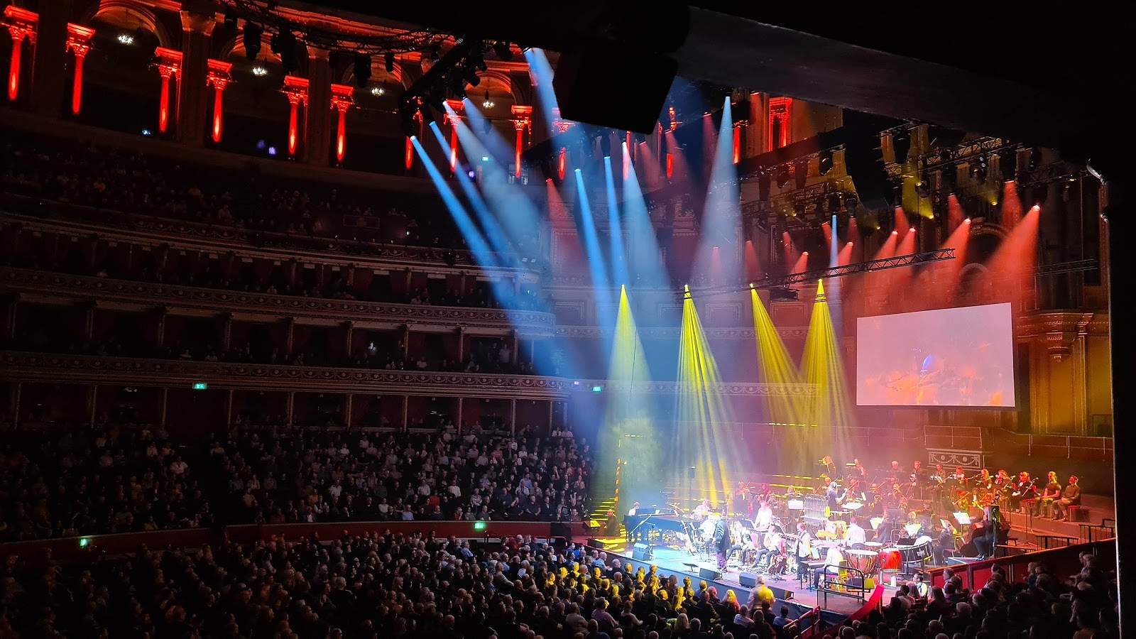 Royal Albert Hall auditorium with audience seated in tiered seating