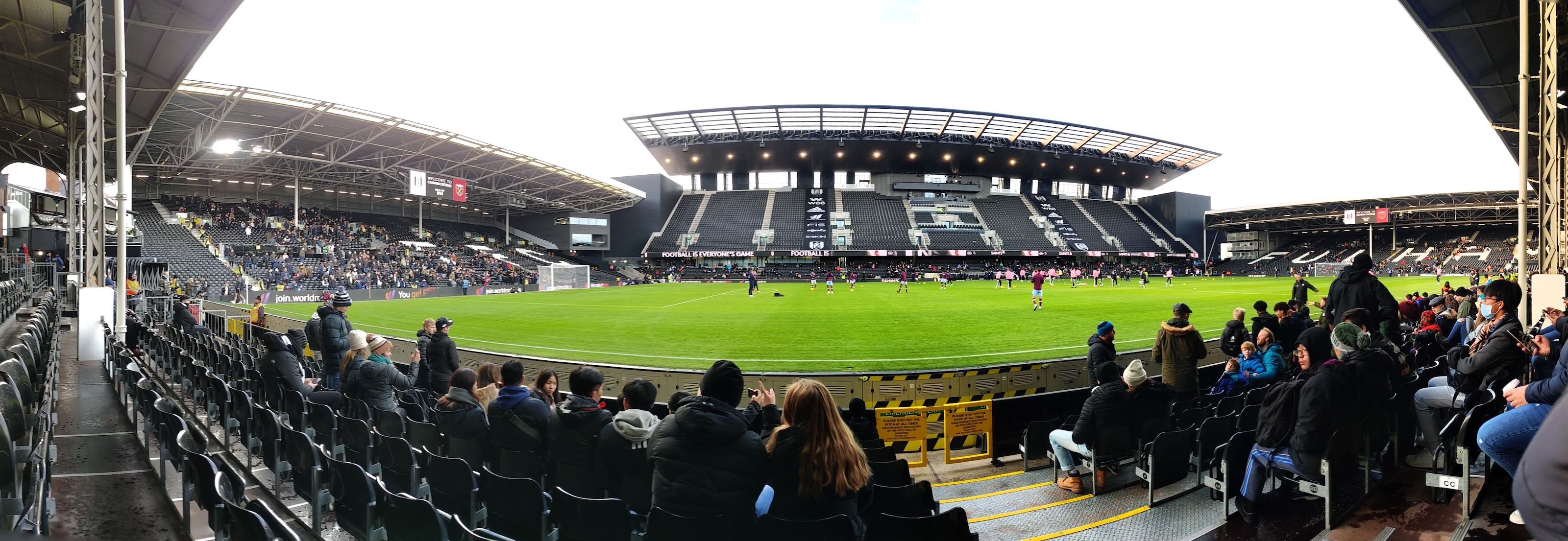 Fulham FC players at Craven Cottage