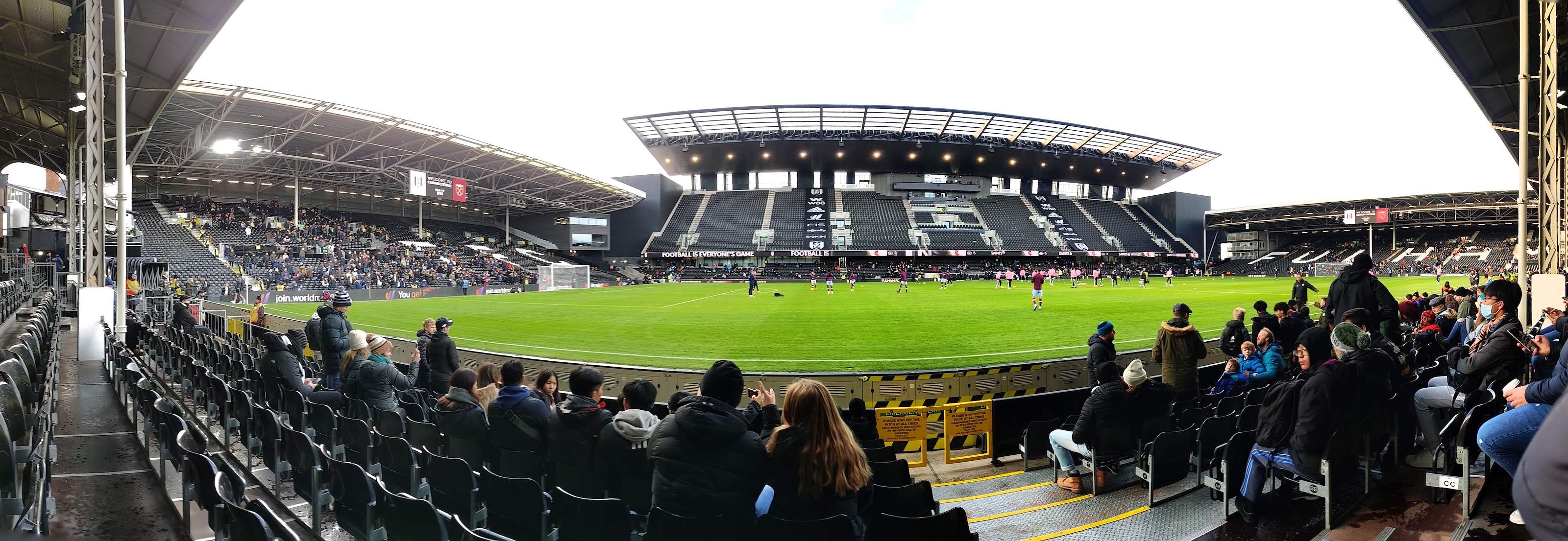 Fulham FC players at Craven Cottage