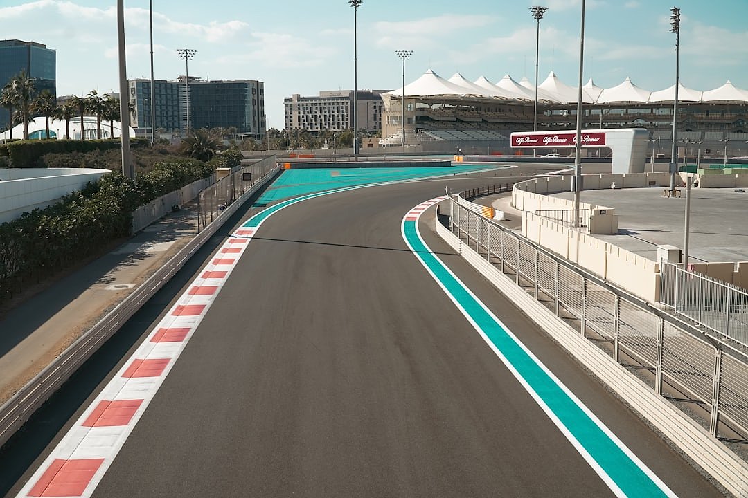 Panoramic view of Yas Marina Circuit during the Abu Dhabi Grand Prix