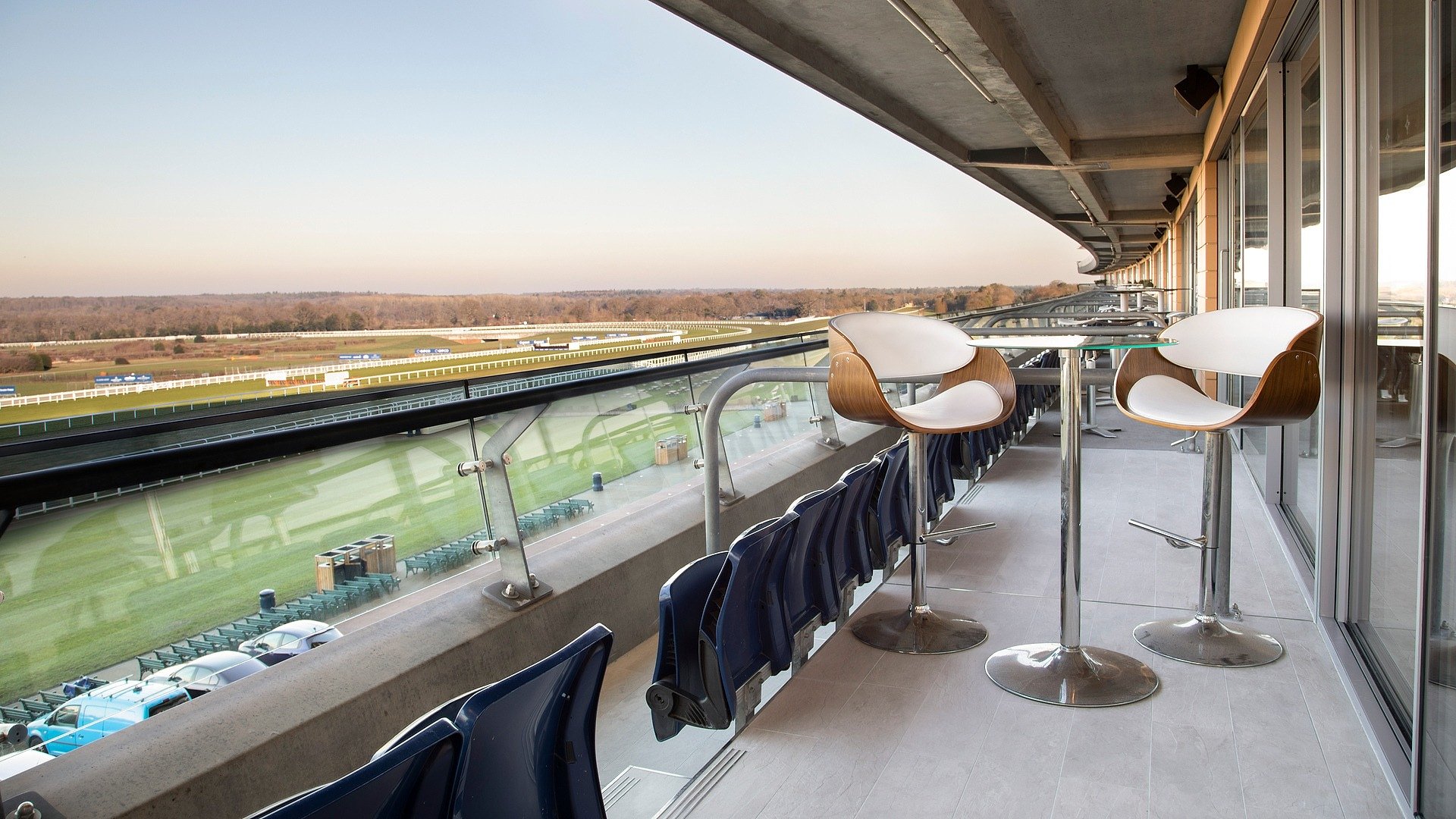 View from a private box at Ascot Racecourse
