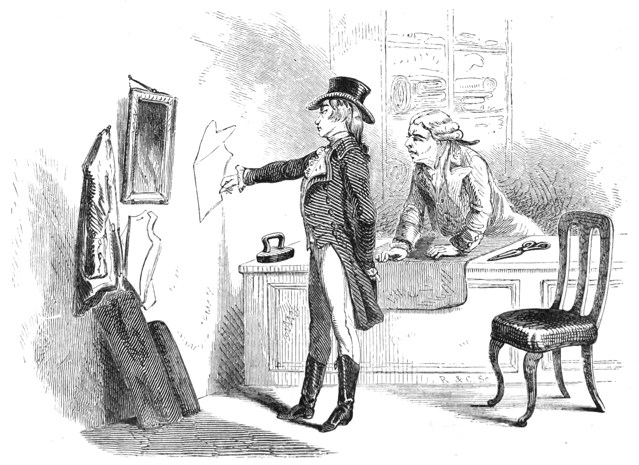 Engraving of Beau Brummell from a contemporary miniature