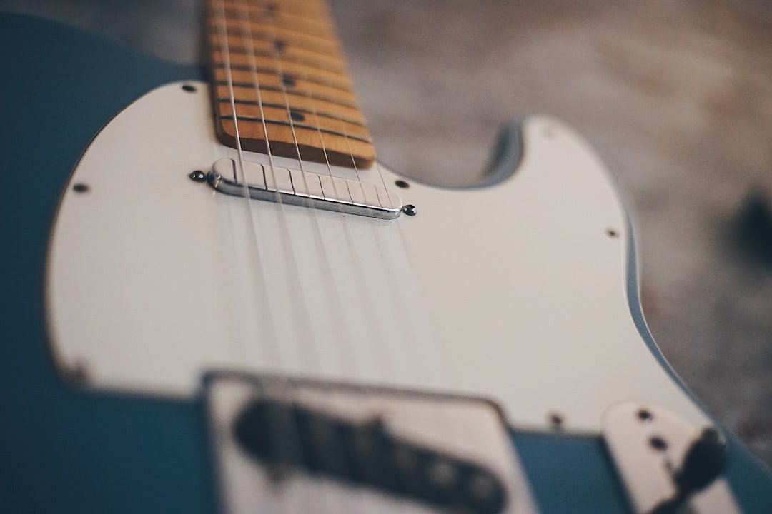 Fender electric guitar in rock setting, representative of the Cream era