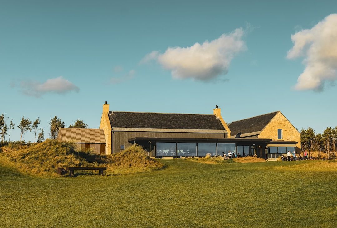 Scottish links golf course in Fife, evoking the landscape of early Open Championships