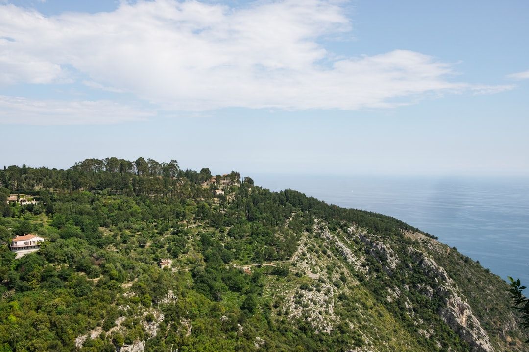 The hilltop village of Èze perched above the Mediterranean on the French Riviera