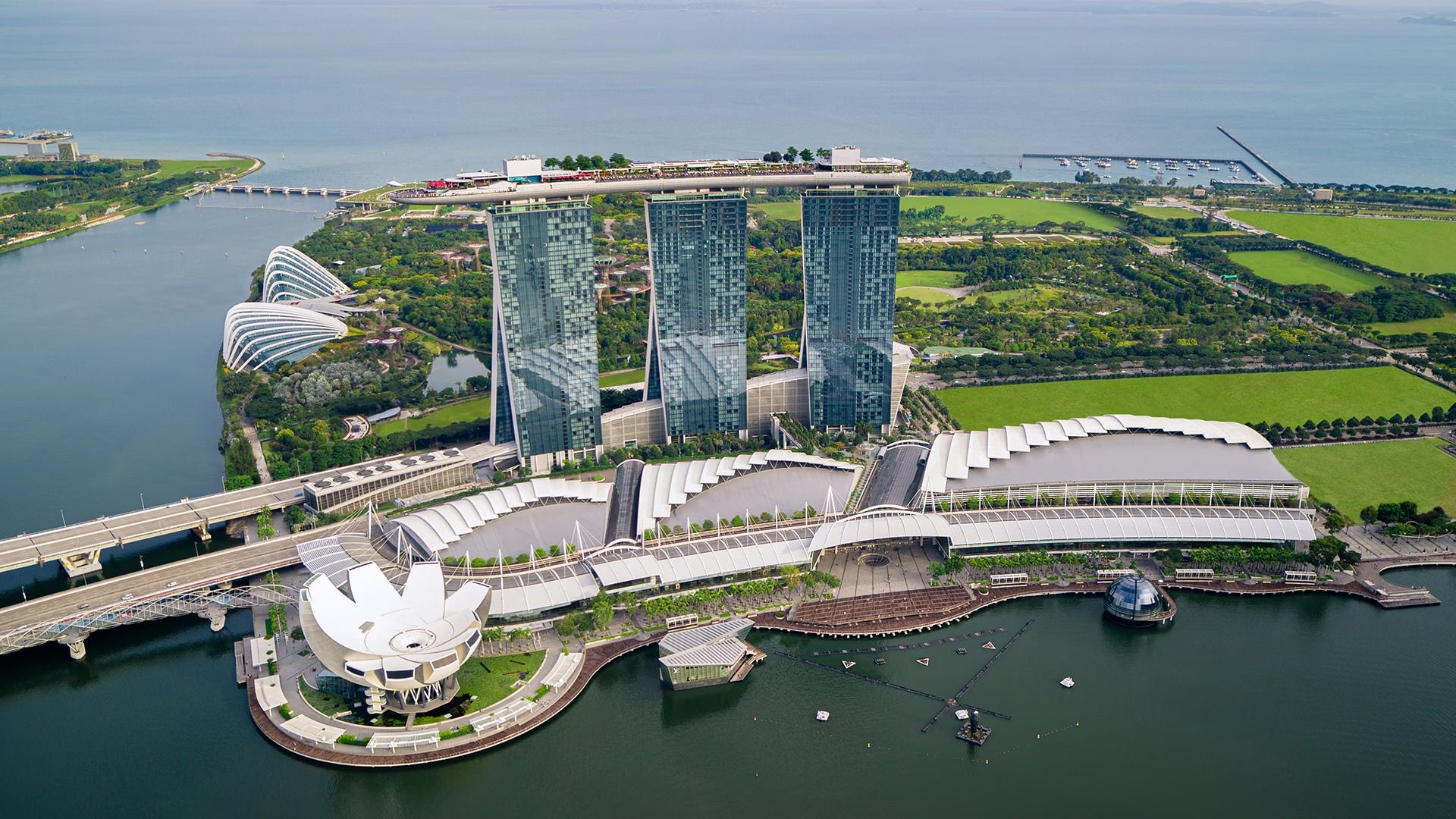 Exterior view of Marina Bay Sands in Singapore