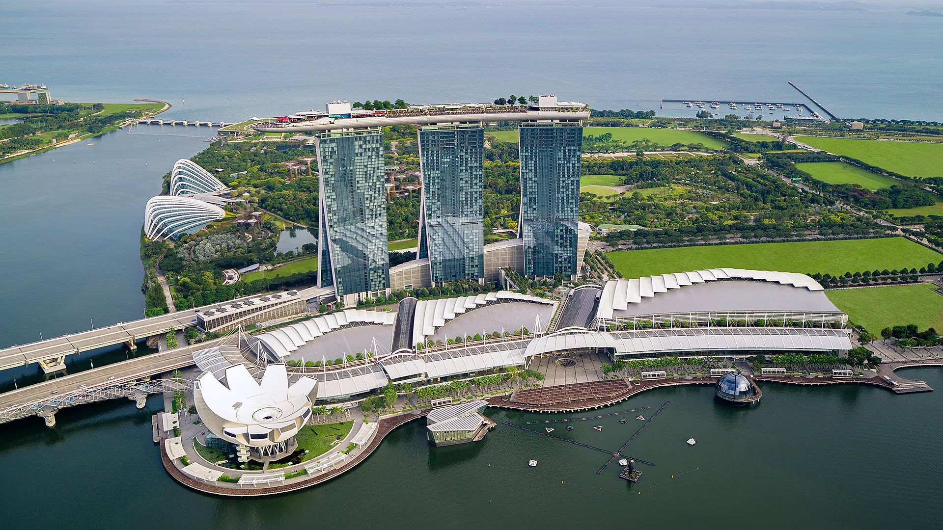 Exterior view of Marina Bay Sands in Singapore