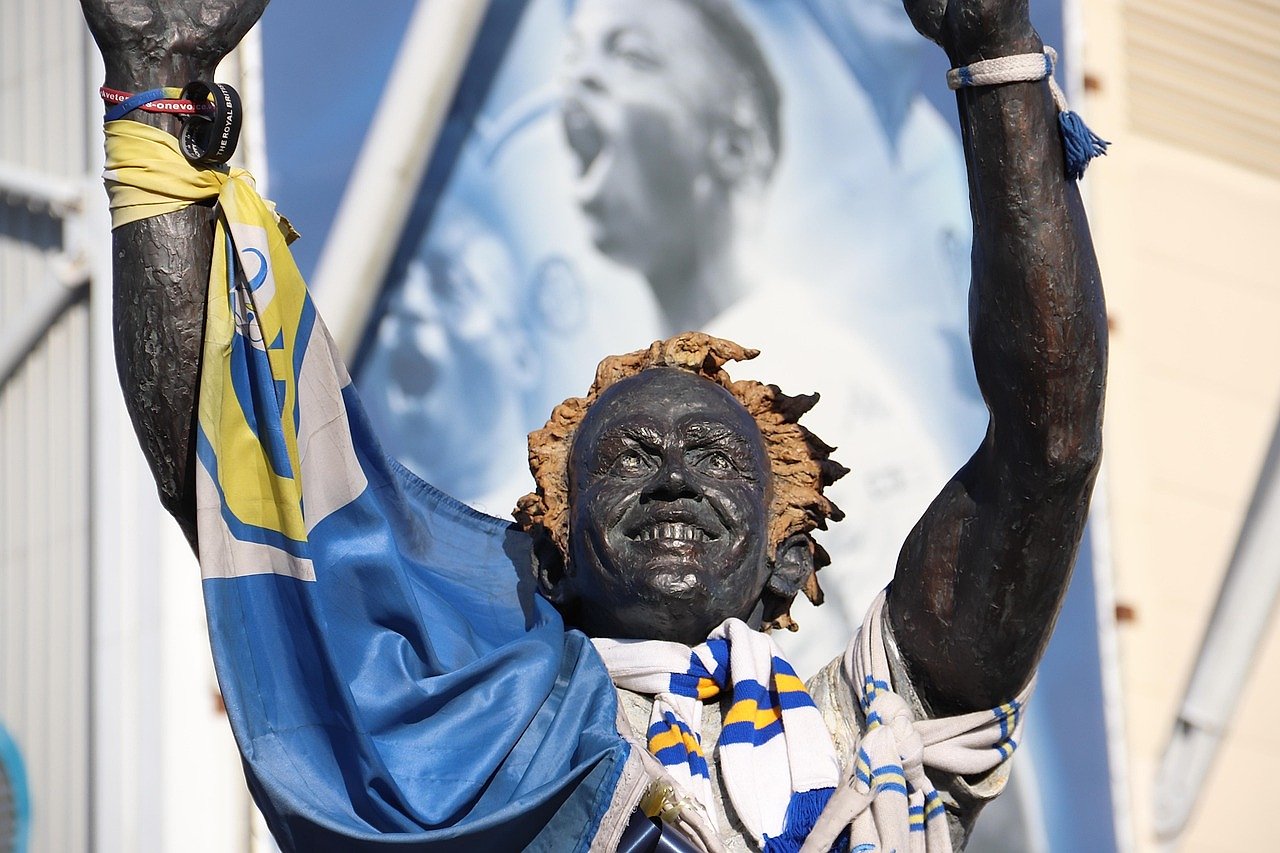 Billy Bremner statue outside Elland Road, Leeds United's home ground
