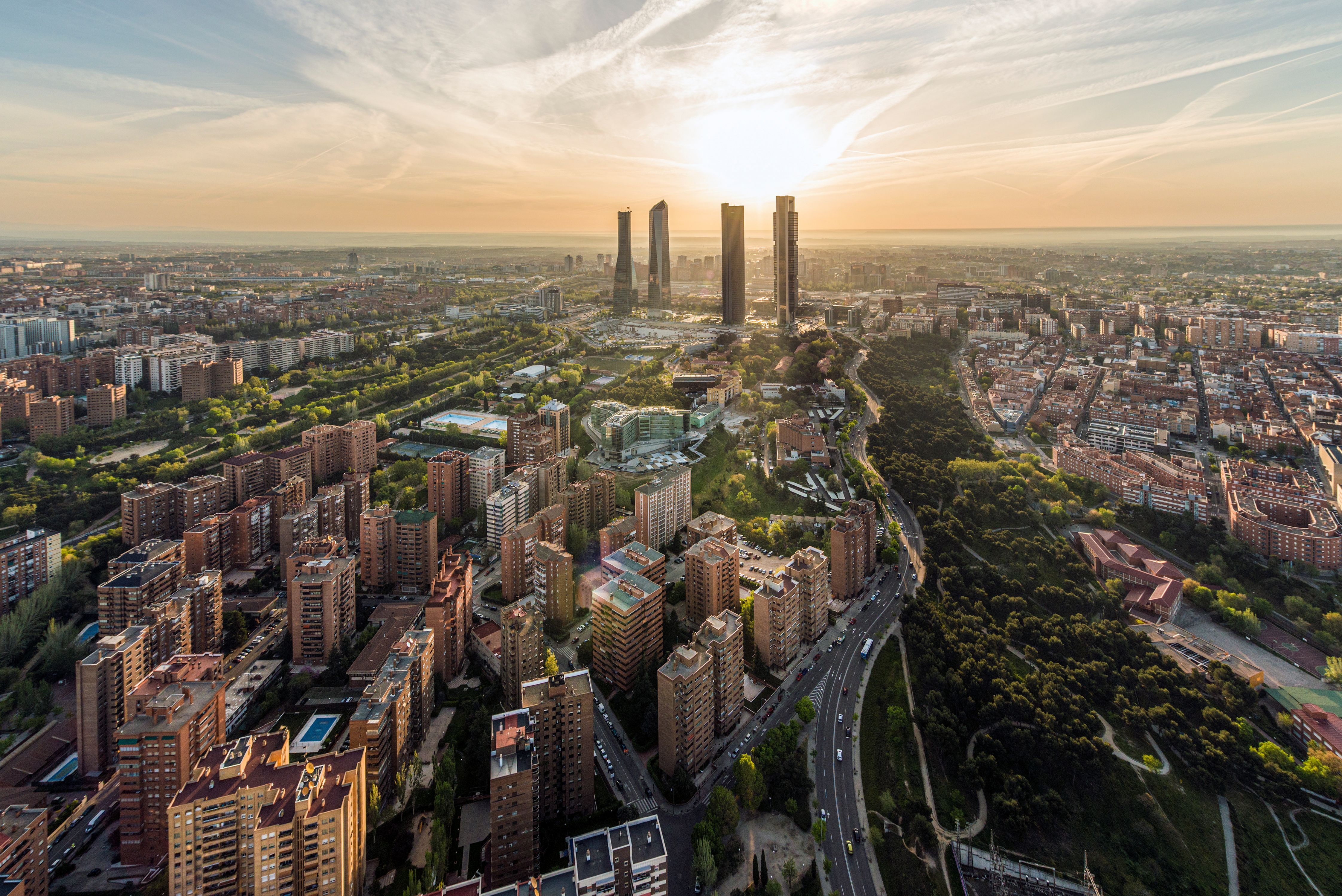 Madrid at sunrise