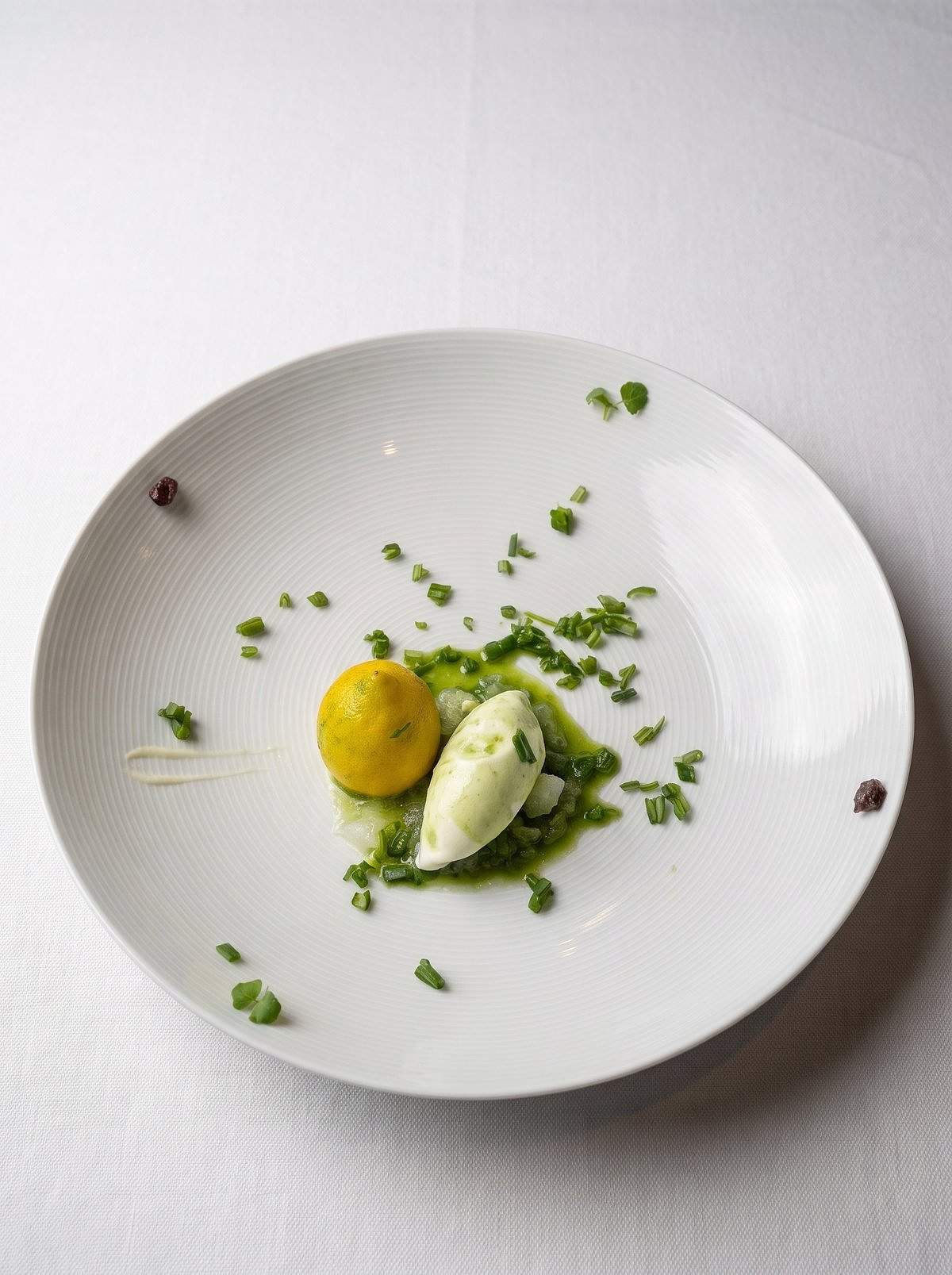 A tasting-menu dish at Martín Berasategui