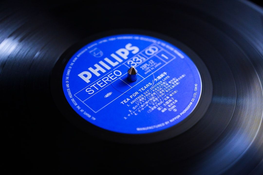 Vinyl record evoking the blues and rock era that shaped Eric Clapton's early career
