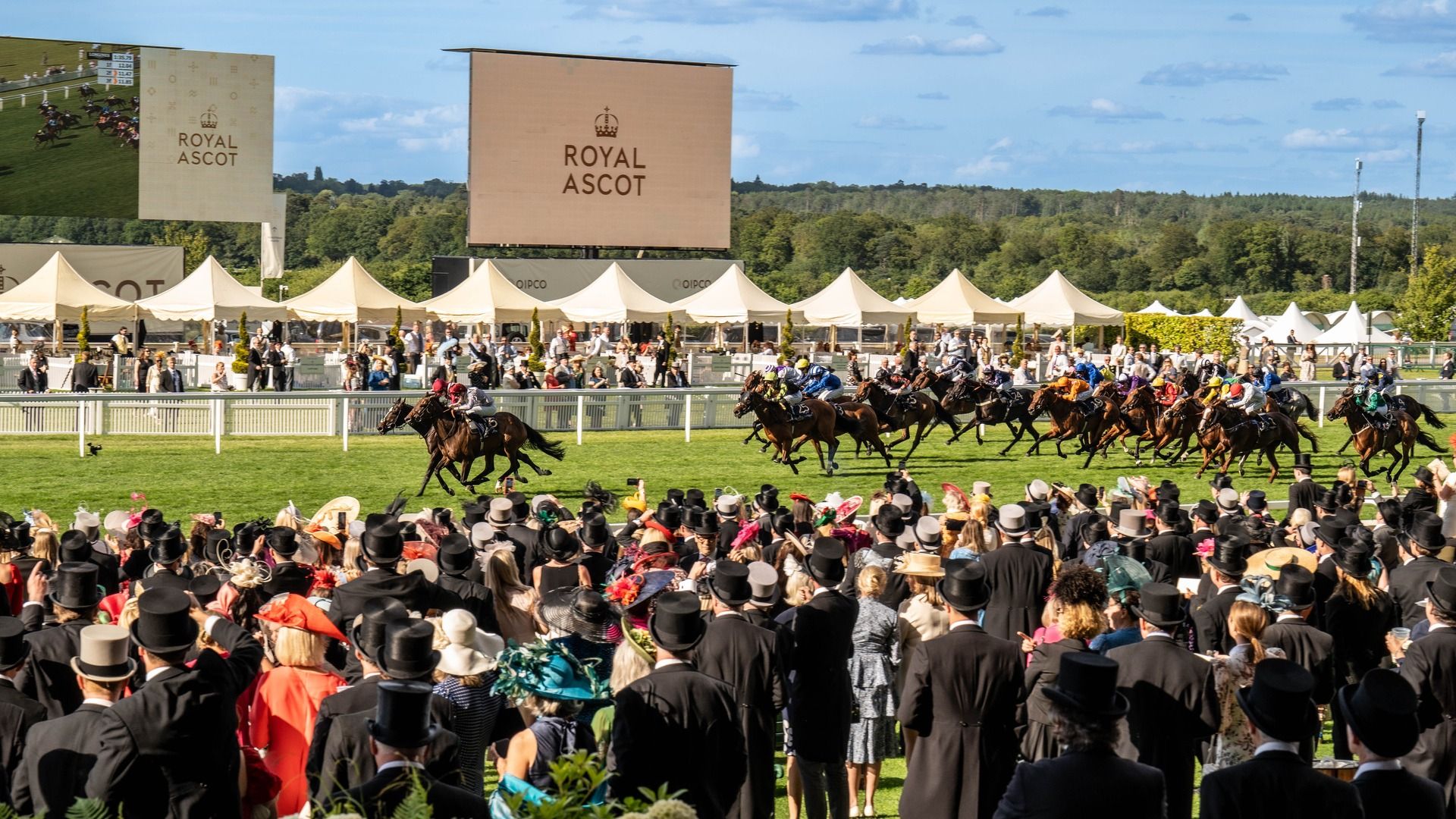 View of the race at Royal Ascot