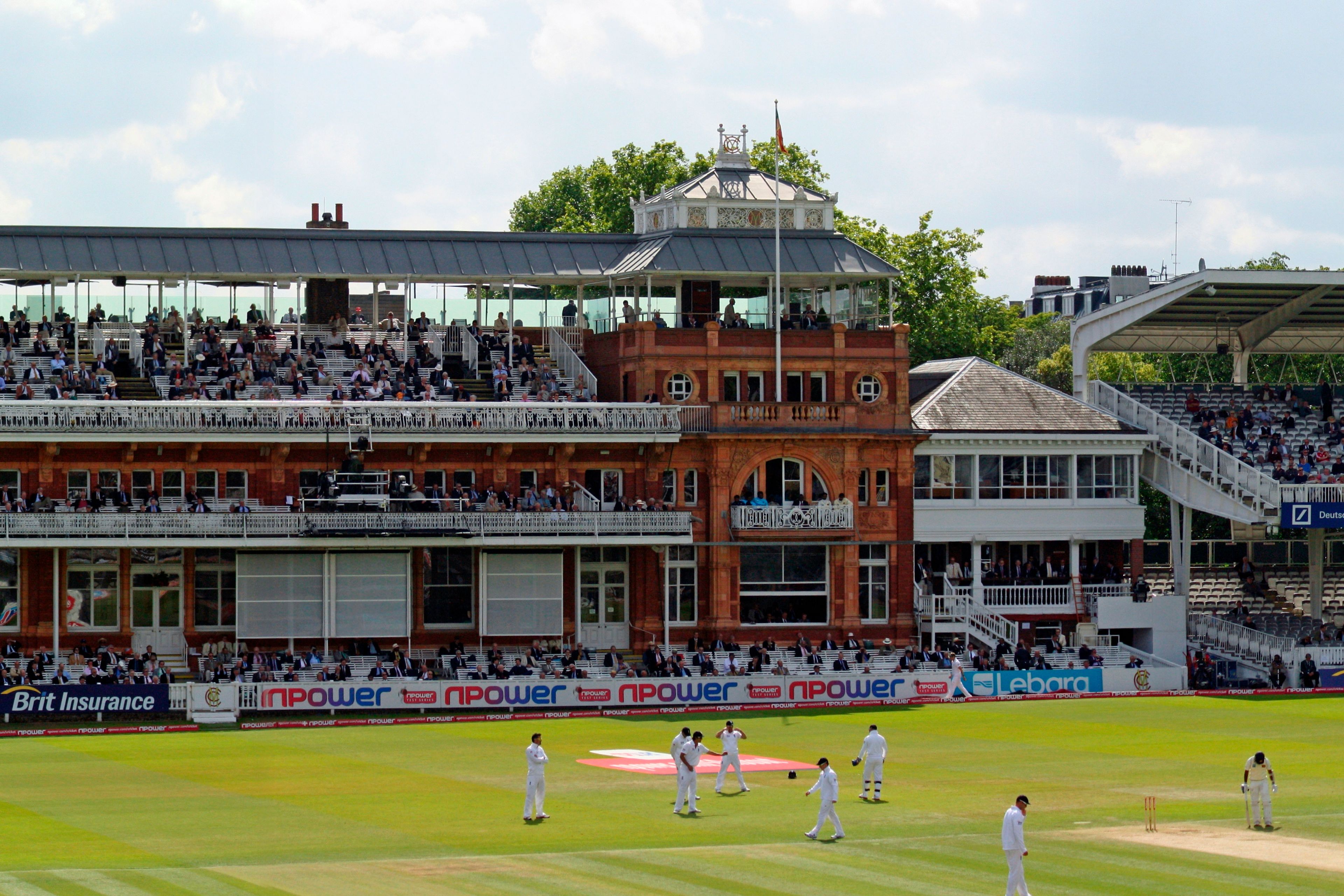 Panoramic view of Lord's Cricket Ground during a match