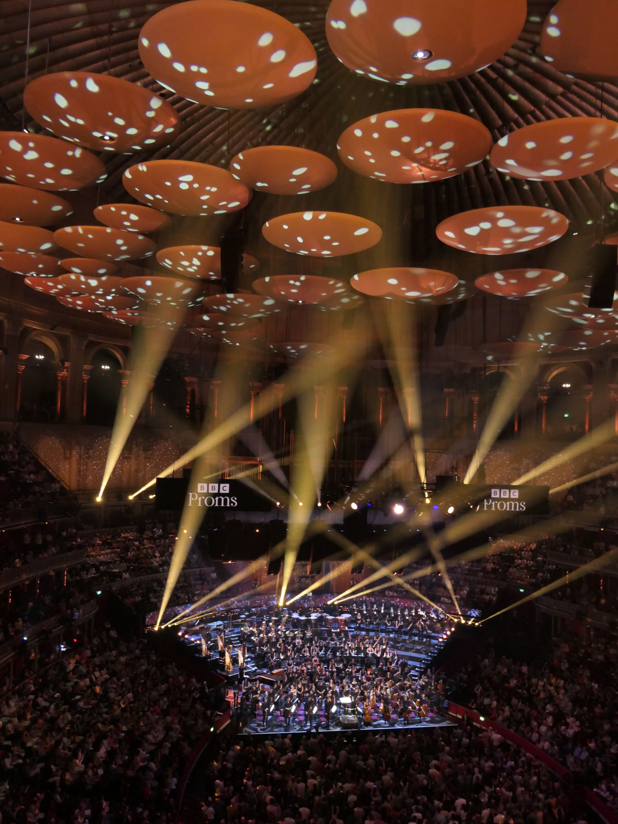 Dalia Stasevska conducts the National Youth Orchestra and Farnham Youth Choir at the Royal Albert Hall during the 2025 BBC Proms.