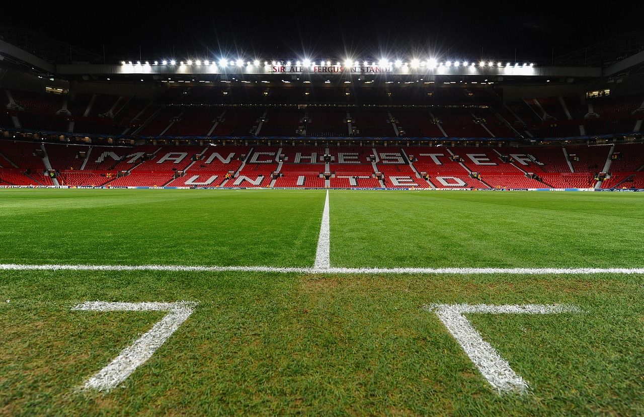 Interior view of Old Trafford stadium