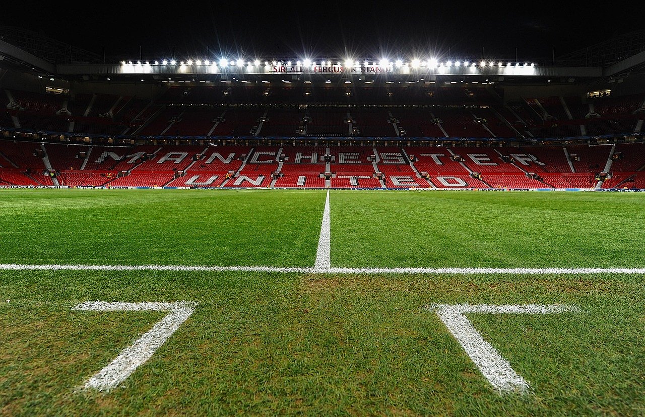 Interior view of Old Trafford stadium