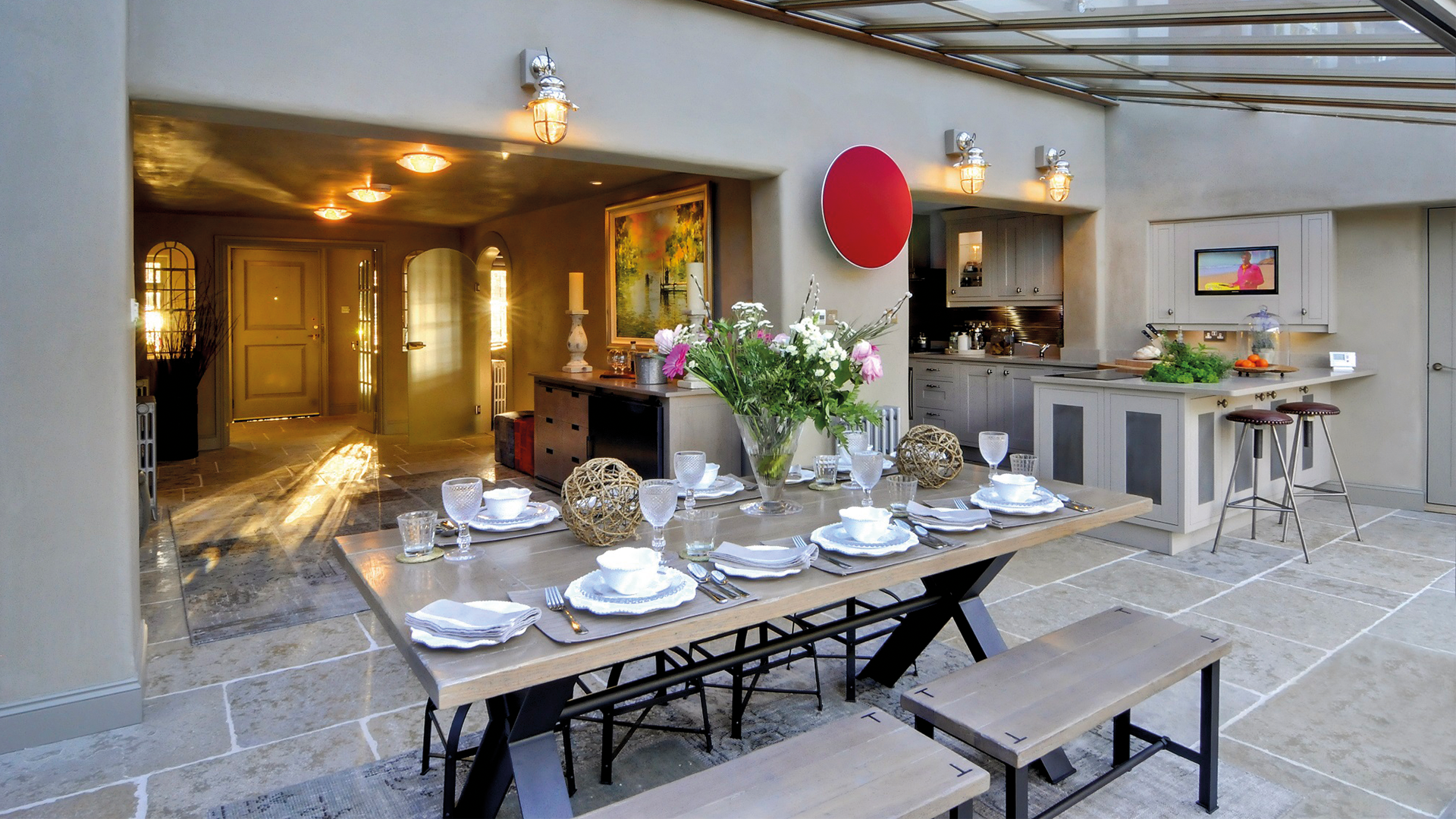 The Waterside Inn and its riverside setting in Bray, Berkshire