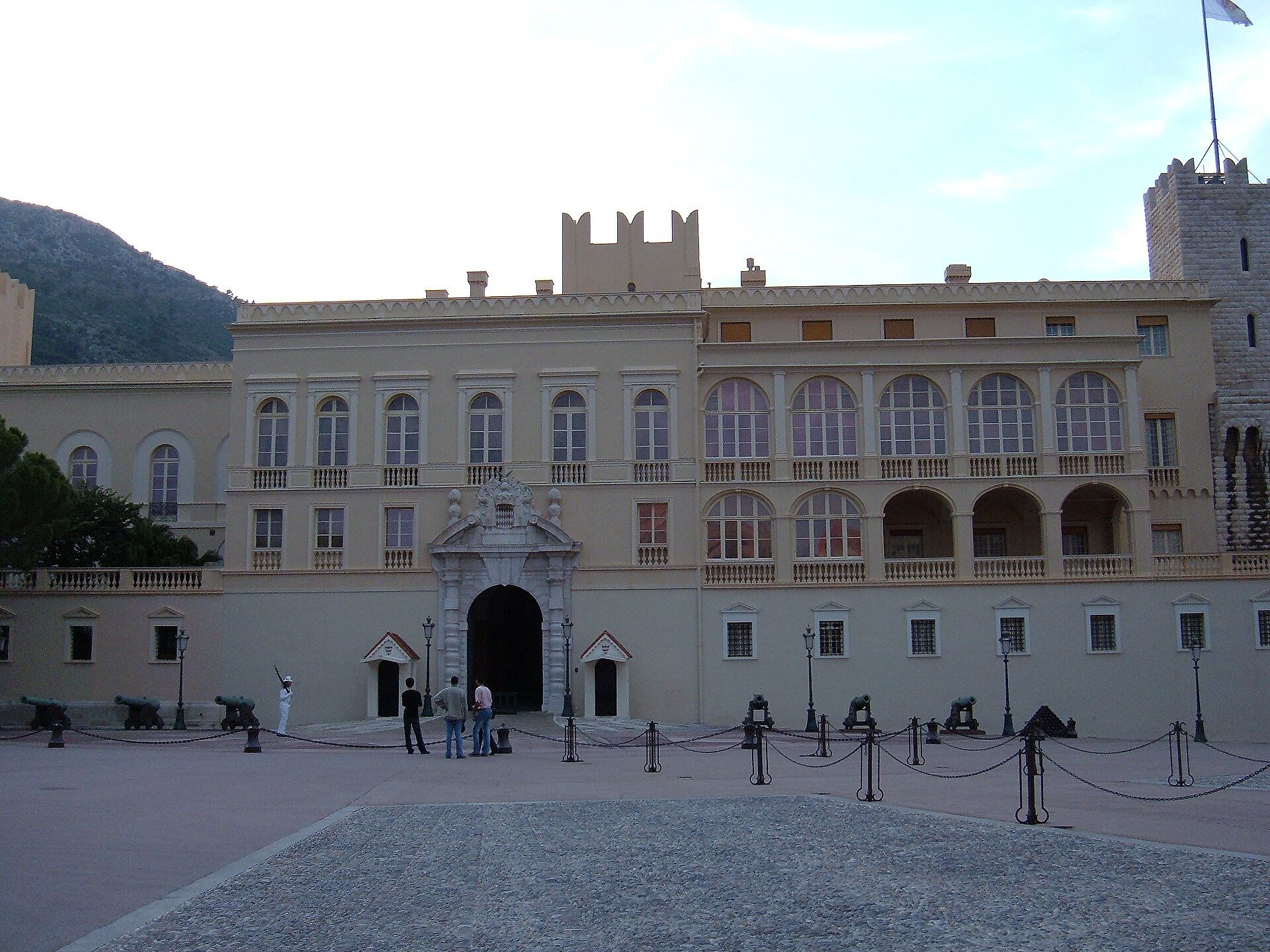 The Prince's Palace of Monaco above the old town