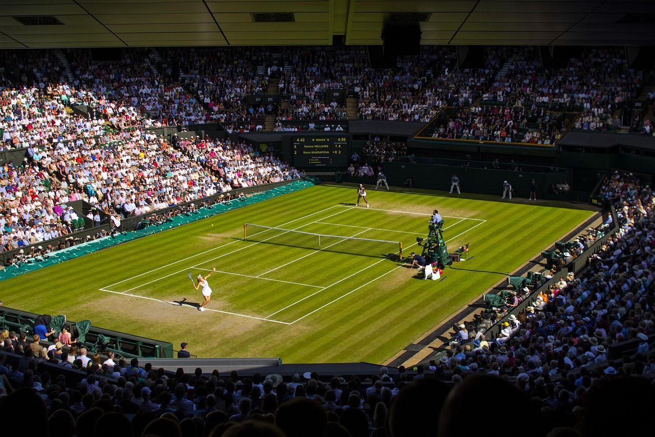 Wimbledon Centre Court during a finals match