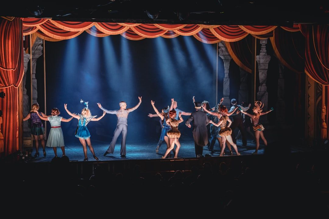 Stage performers in a musical production
