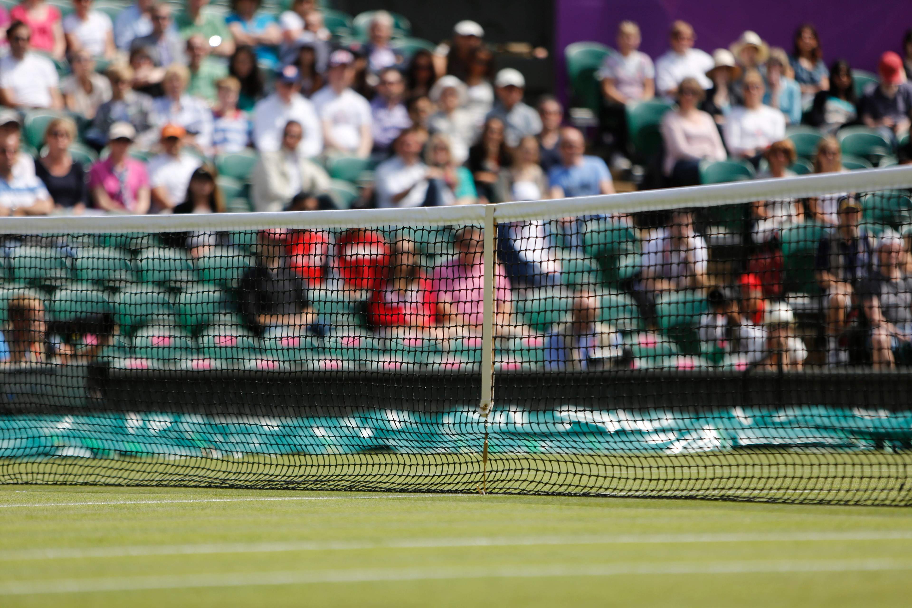 A show court at the All England Lawn Tennis and Croquet Club, Wimbledon