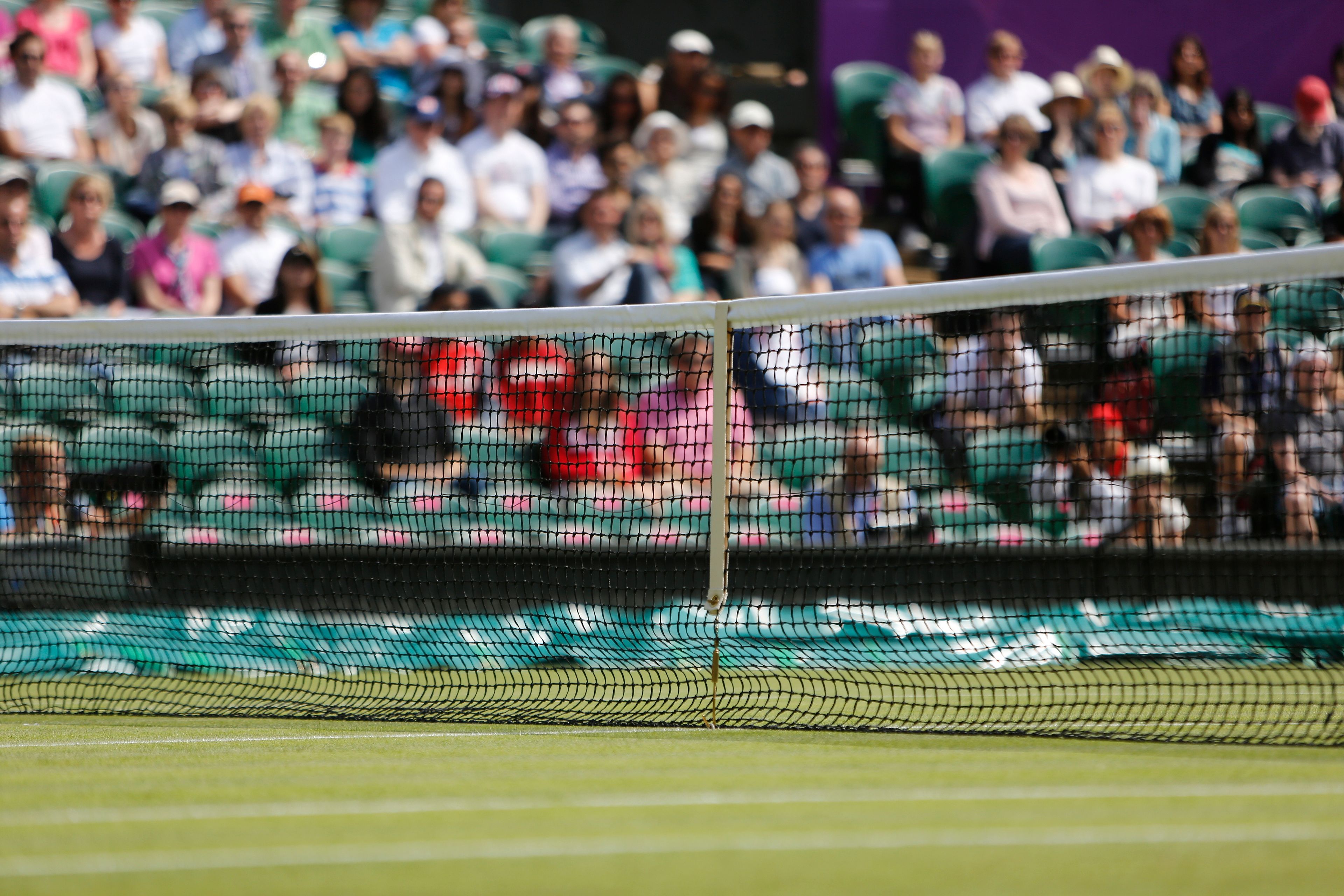 A show court at the All England Lawn Tennis and Croquet Club, Wimbledon