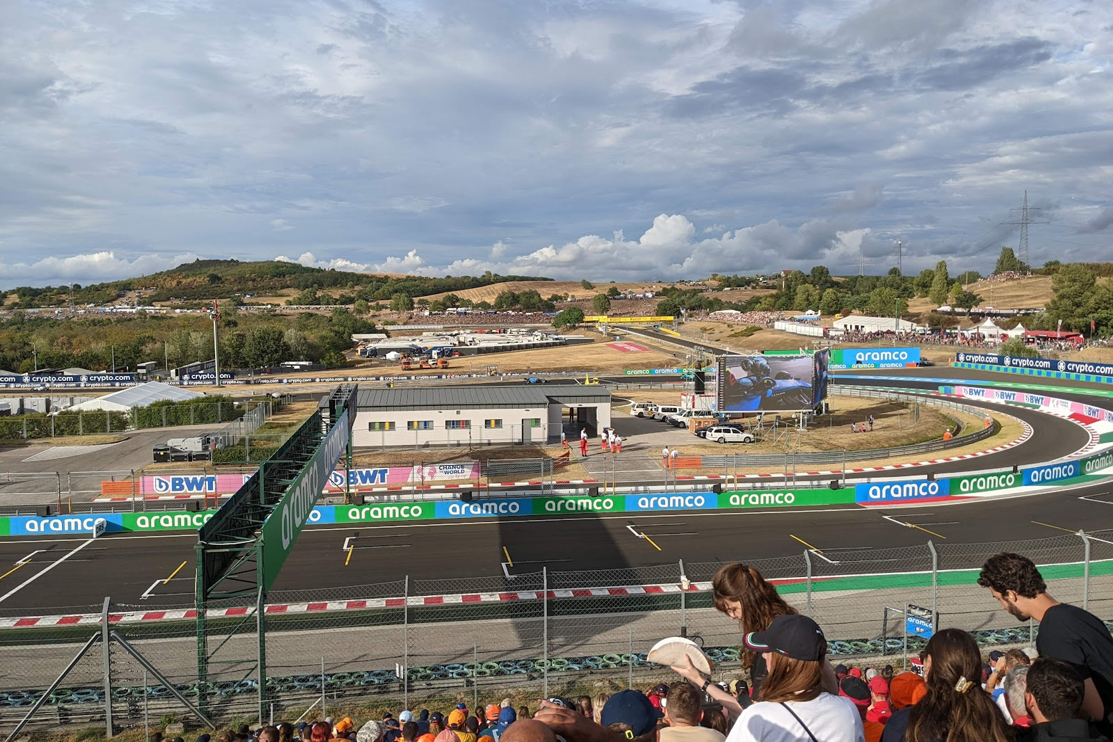 Qualifying and race day from the grandstand