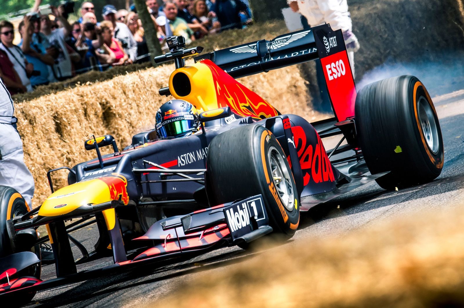 A Red Bull Formula 1 car on the Goodwood Festival of Speed hillclimb
