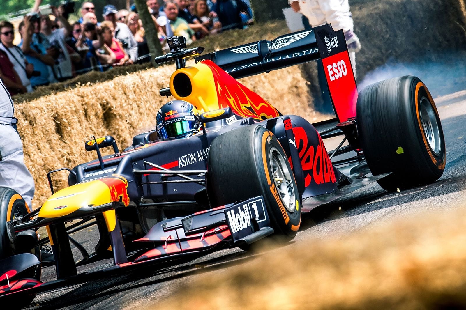 A Red Bull Formula 1 car on the Goodwood Festival of Speed hillclimb