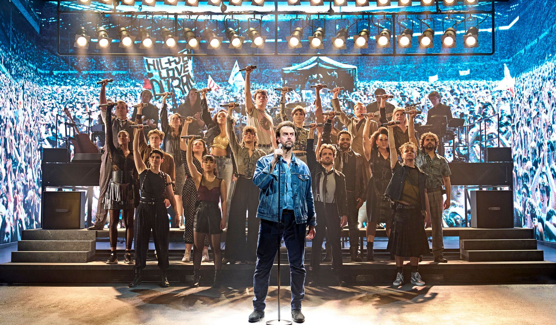 Live Aid concert stage and performance