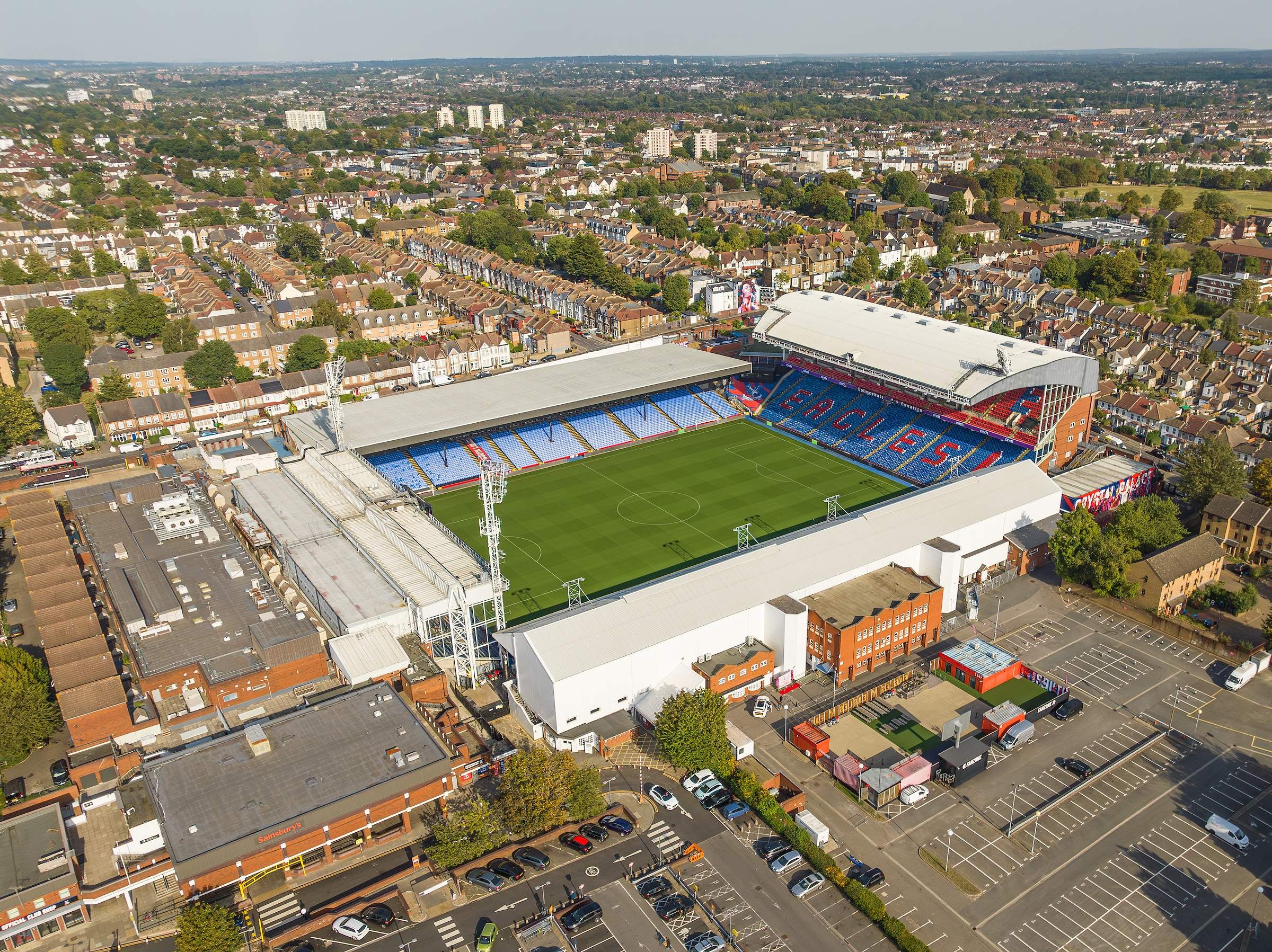 Crystal Palace players at Selhurst Park