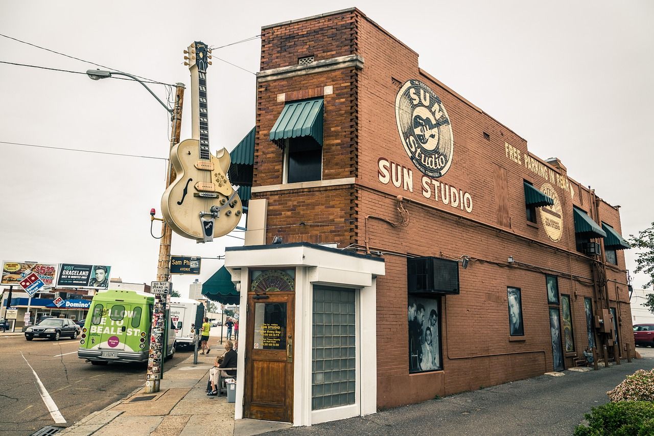 Sun Studio in Memphis, Tennessee, where Elvis Presley made his first recordings