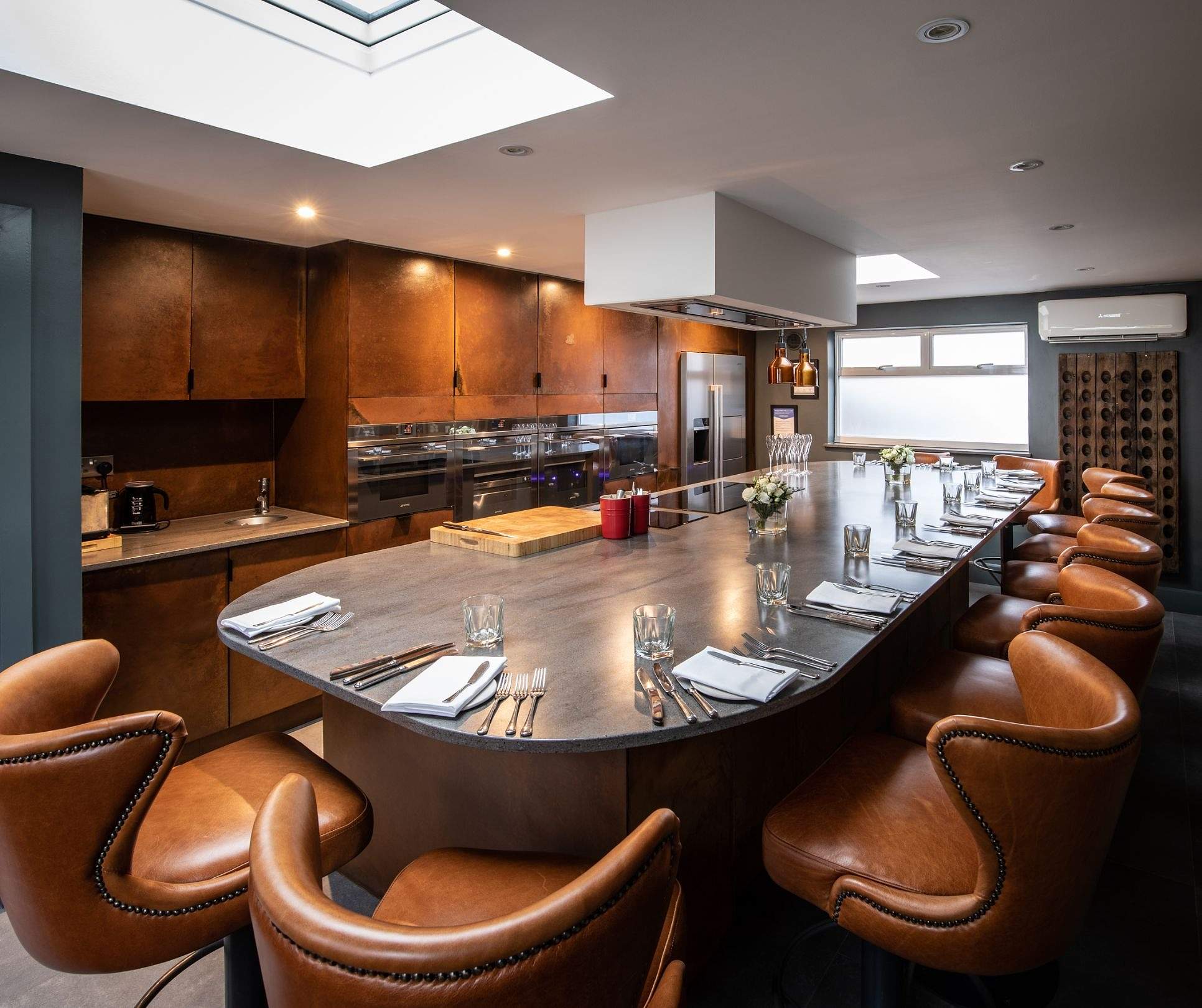 The Shed's private Chef's Table and open kitchen on West Street, Marlow