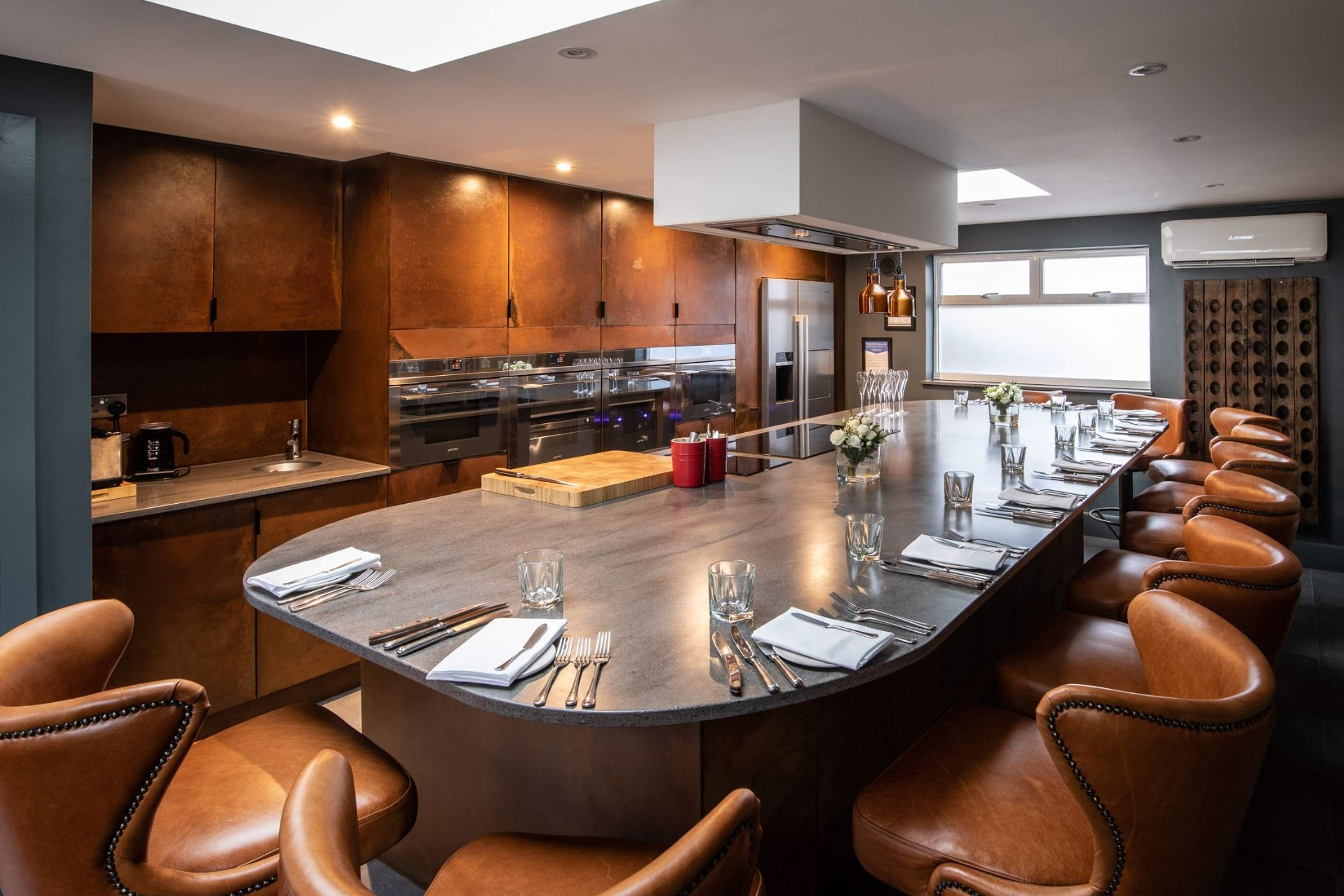 The Shed's private chef's table and open kitchen on West Street, Marlow