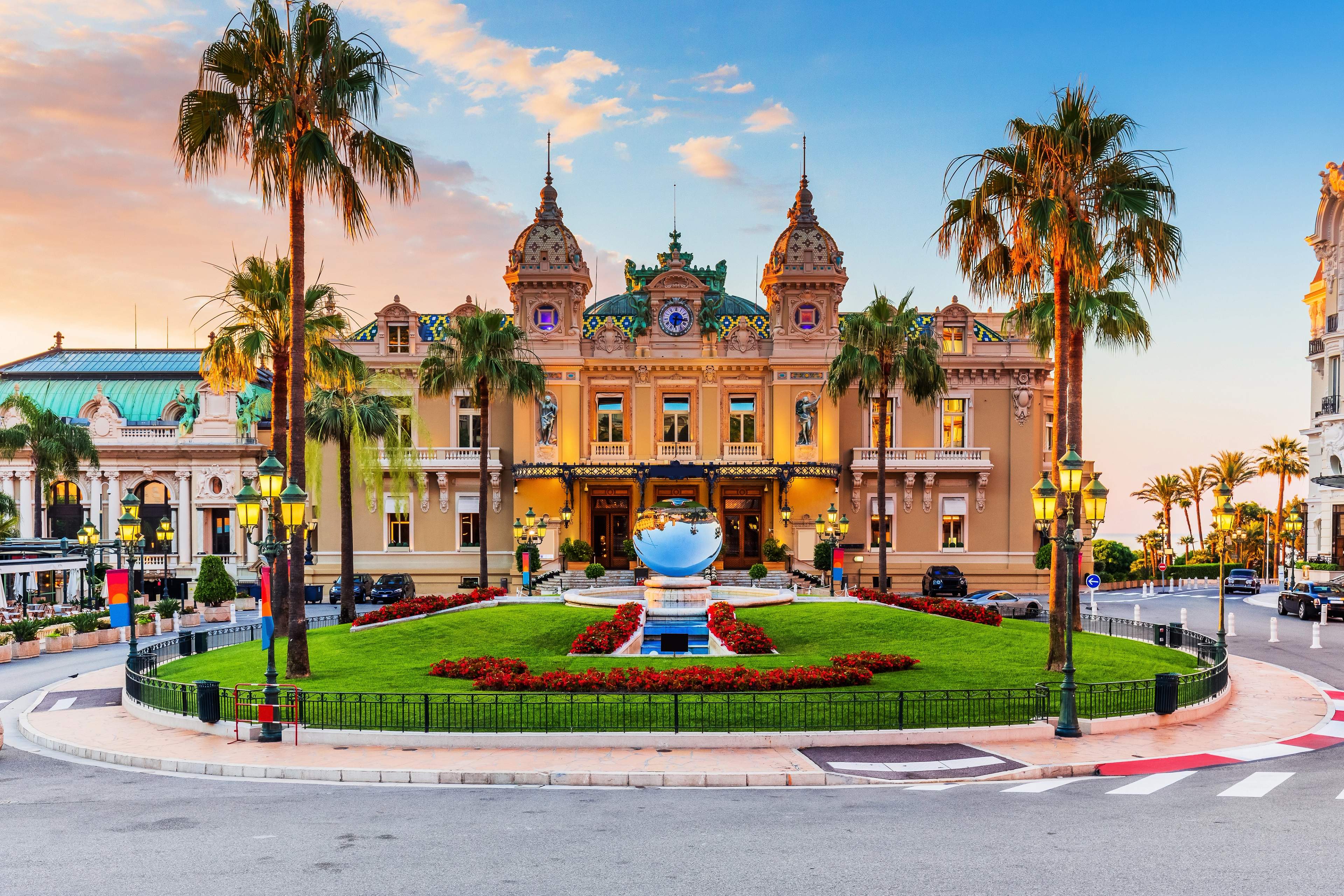 The Casino de Monte-Carlo, with Charles Garnier's facade and the palm-lined Place du Casino