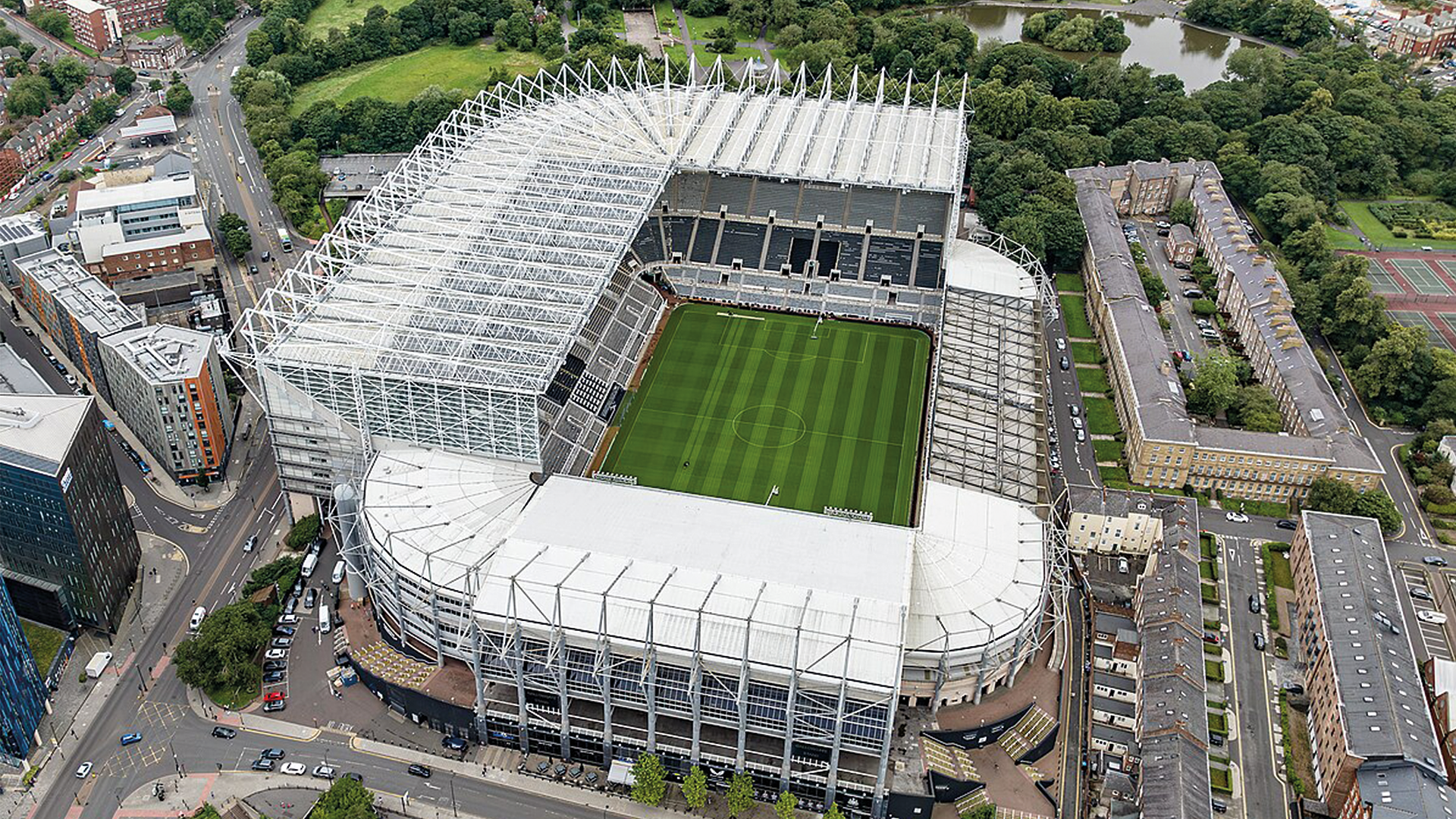 Newcastle United players at St James' Park