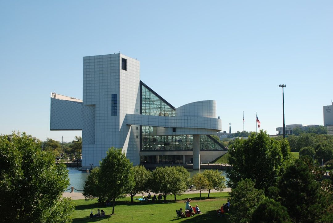 The Rock and Roll Hall of Fame in Cleveland, Ohio