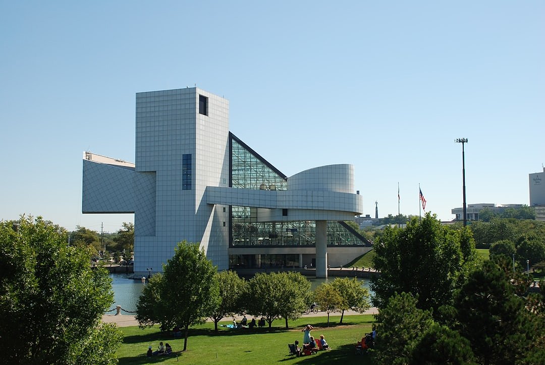 The Rock and Roll Hall of Fame in Cleveland, Ohio