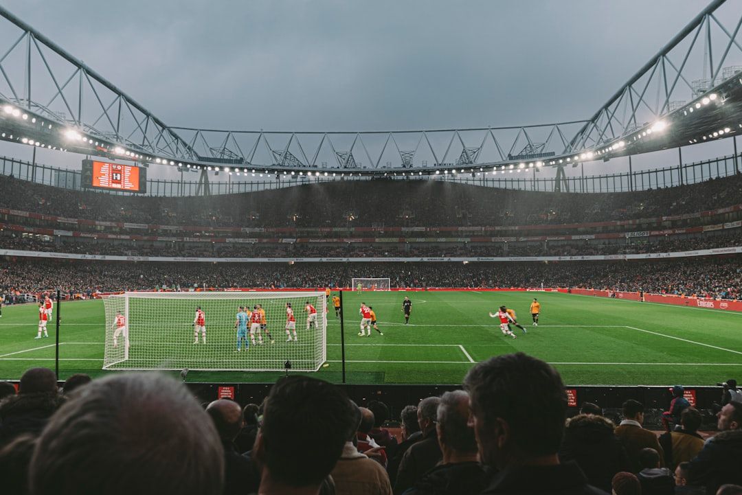 Football stadium crowd on matchday