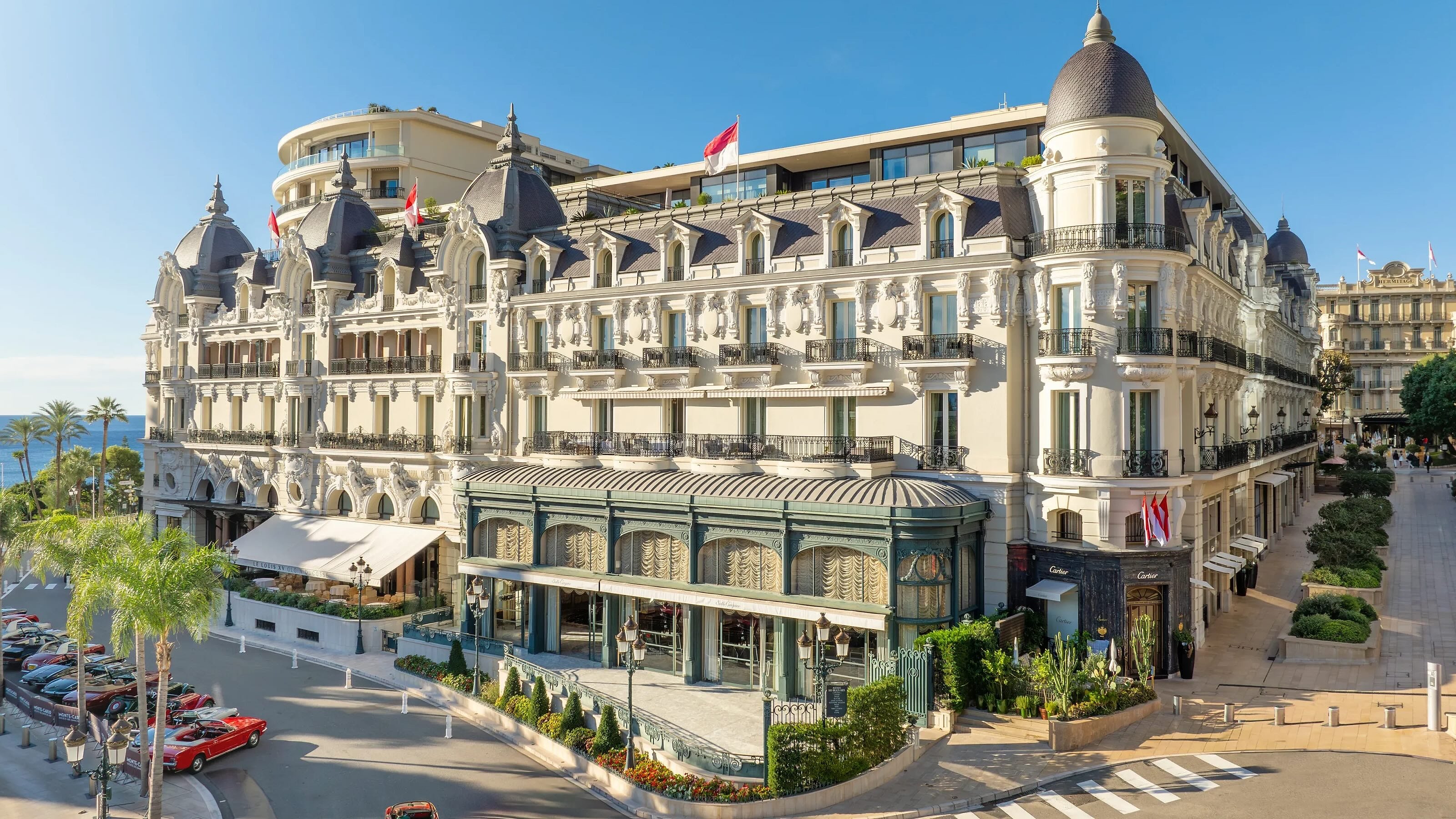The Hôtel de Paris Monte Carlo, home to Le Louis XV restaurant
